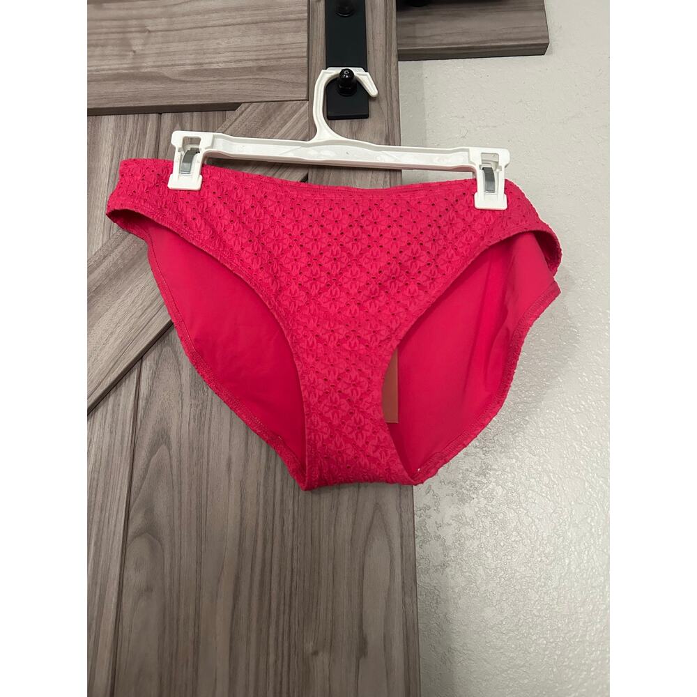NWT Andie eyelet swim bottom large pink